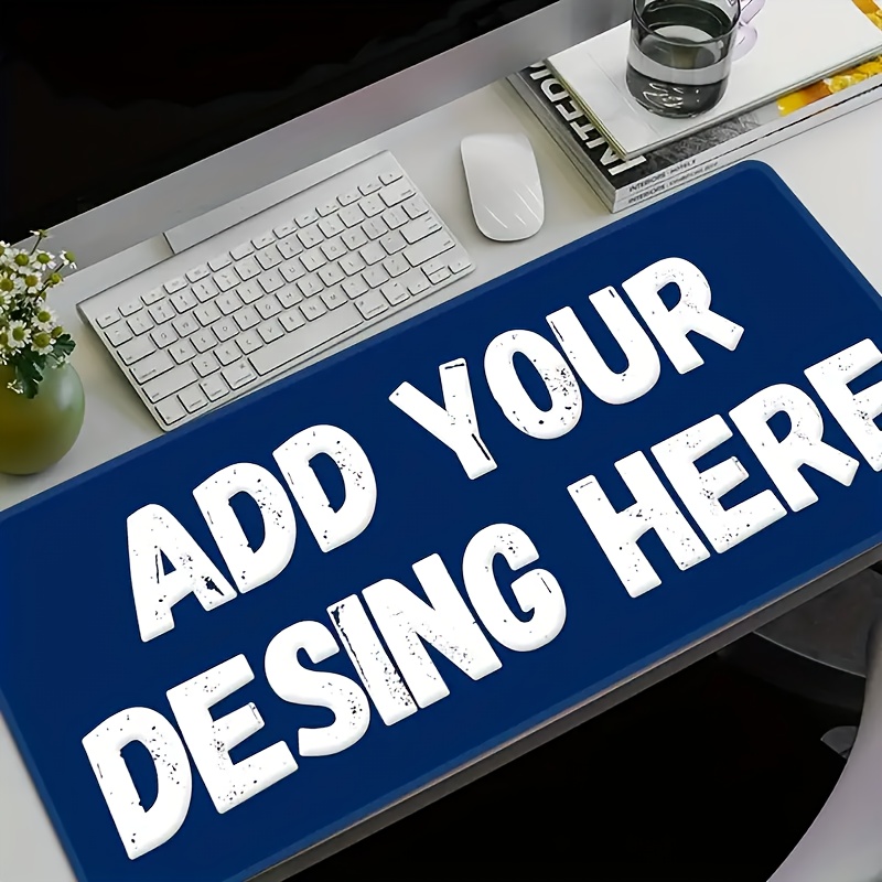 Desk Setup Cozy - แผ่นรองเมาส์แบบกำหนดเอง พิมพ์ภาพส่วนตัว กันลื่น ทำจากยาง นุ่มสบาย สำหรับใช้ที่บ้าน