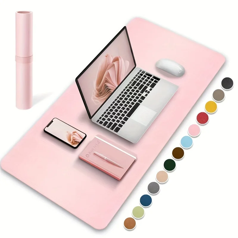 Desk Setup Cozy - 1 ชิ้นขนาดใหญ่ขนาด 600*300 มม.แผ่นรองโต๊ะทำงาน PU หนังกันน้ำแผ่นรองเม้าส์เดสก์ท็อปคีย์บอร์ดแผ่นรองเม้าส์สำหรับเล่นเกม