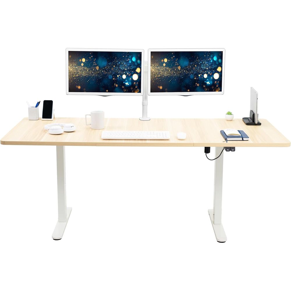 Desk Setup Kit - โต๊ะยืนทำงานไฟฟ้าขนาด 71 x 30 นิ้ว ปรับความสูงได้