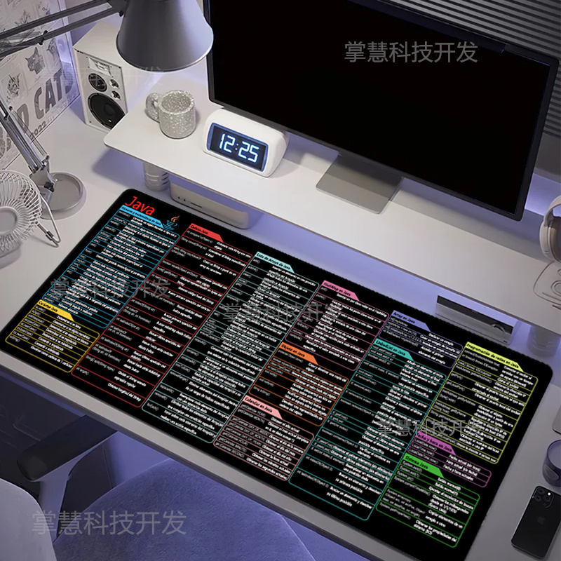 Desk Setup Cozy - สเปน Java Programing Mouse Pad ขนาดใหญ่
