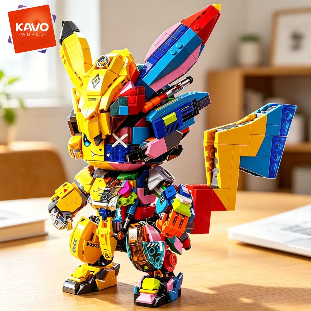 Desk Setup Build - ชุดตัวต่อ KAVOWORLD 1505 ชิ้น DIY Mecha