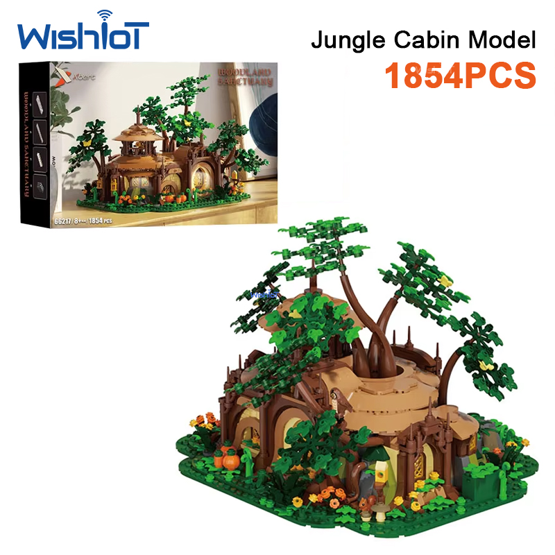 Desk Setup Build - ชุดของเล่นตัวต่อปราสาทป่าเรืองแสง 1854 ชิ้น รุ่น MOC ของตกแต่งโต๊ะทำงาน