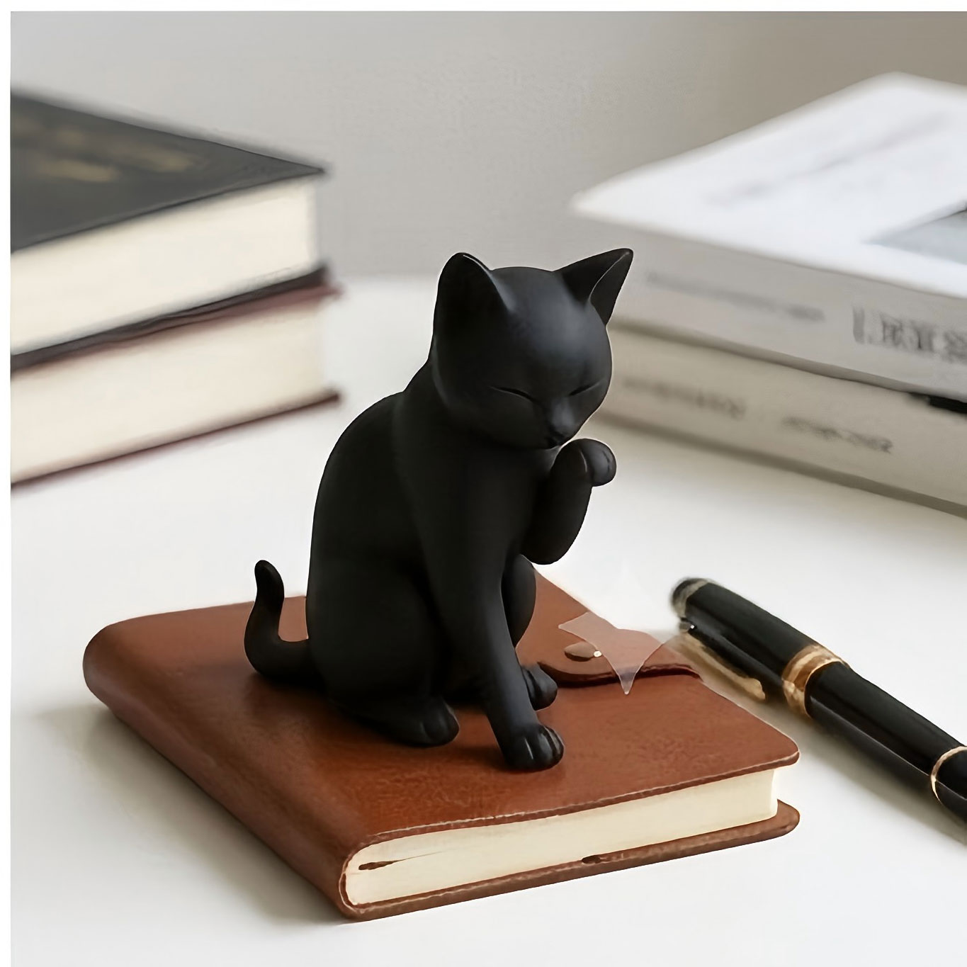 Desk Setup Workspace - ของตกแต่งโต๊ะทำงานรูปแมว 3 มิติ สไตล์มินิมอล สำหรับห้องทำงาน ของขวัญ
