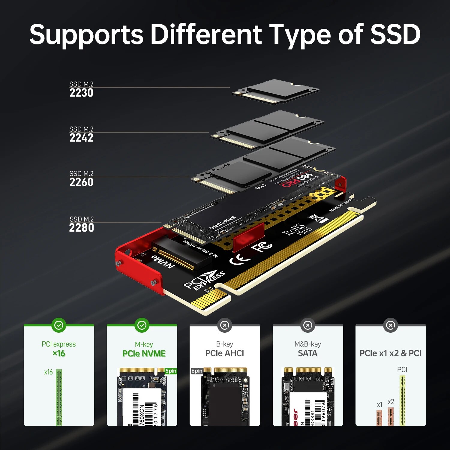 อะแดปเตอร์ JEYI M.2 NVMe เป็น  - Samsung Ssd 990 Pro บทวิจารณ์และราคา