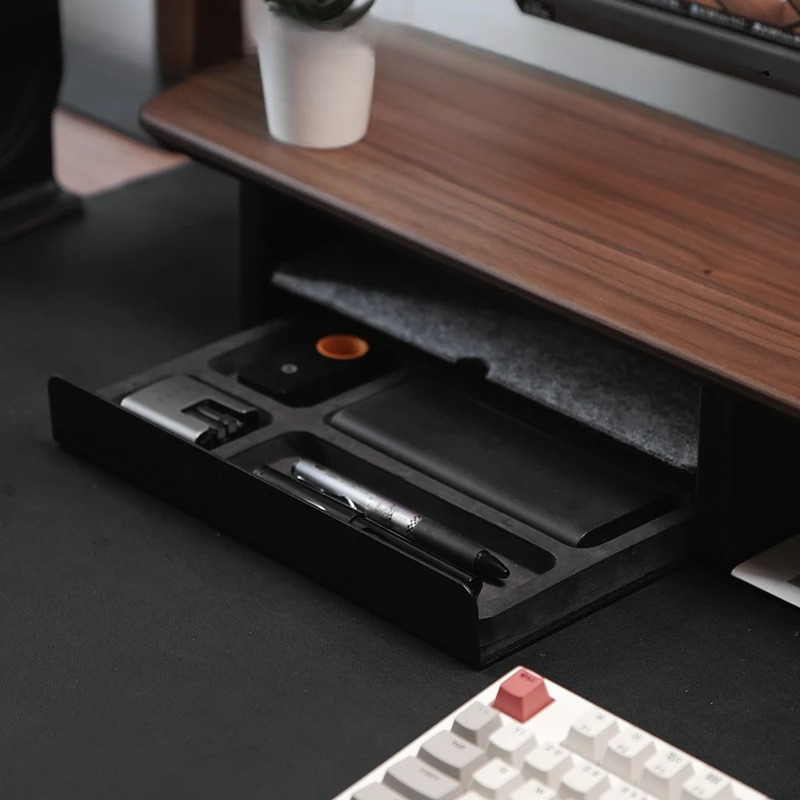 ขาตั้งจอพรีเมียมพร้อมลิ้นชัก ช - Desk Setup Workspace บทวิจารณ์และราคา