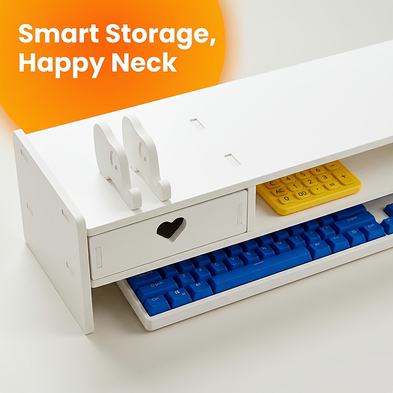 ขาตั้งจอคอมพิวเตอร์ PVC สีขาวแ - Desk Setup White บทวิจารณ์และราคา