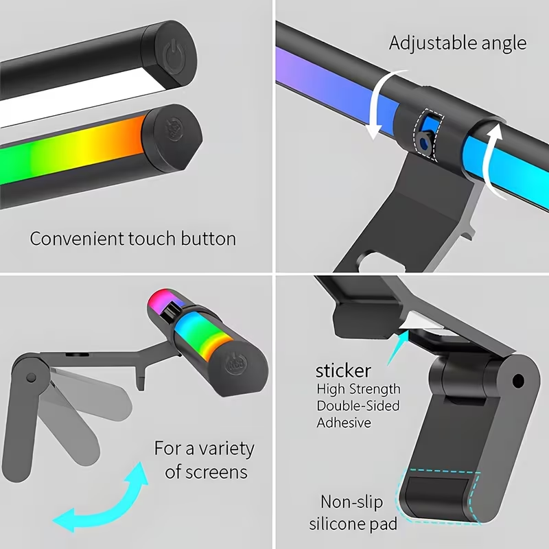 แถบไฟมอนิเตอร์ RGB ไฟบาร์สร้าง - Desk Setup Study บทวิจารณ์และราคา