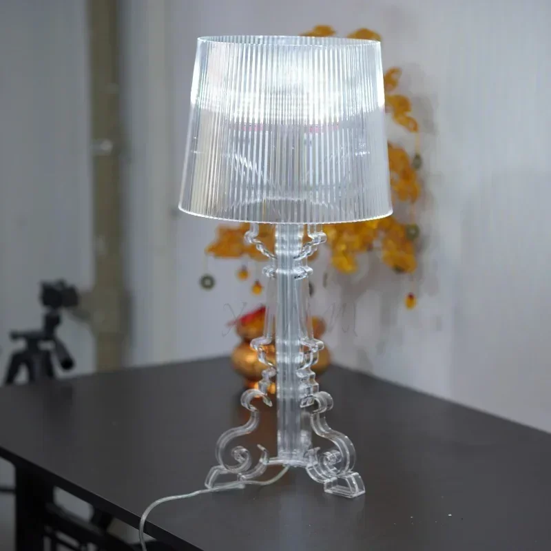 โคมไฟตั้งพื้นแบบโปร่งใสสีขาวสไ - Desk Setup White บทวิจารณ์และราคา