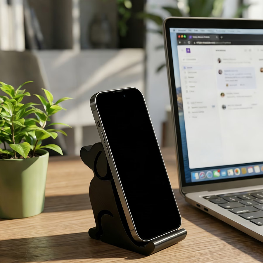 ที่วางโทรศัพท์/แท็บเล็ต 3D รูป - Desk Setup White บทวิจารณ์และราคา