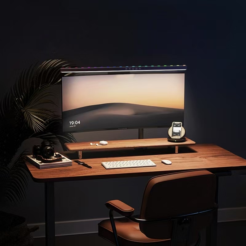 โคมไฟตั้งโต๊ะแบบแขวนจอ LED - ป - Desk Setup Study บทวิจารณ์และราคา