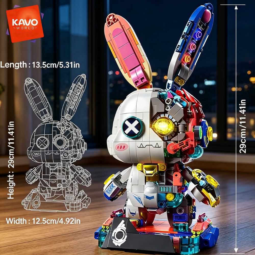 KAVOWORLD ชุดตัวต่อหุ่นยนต์กระ - Desk Setup Build บทวิจารณ์และราคา
