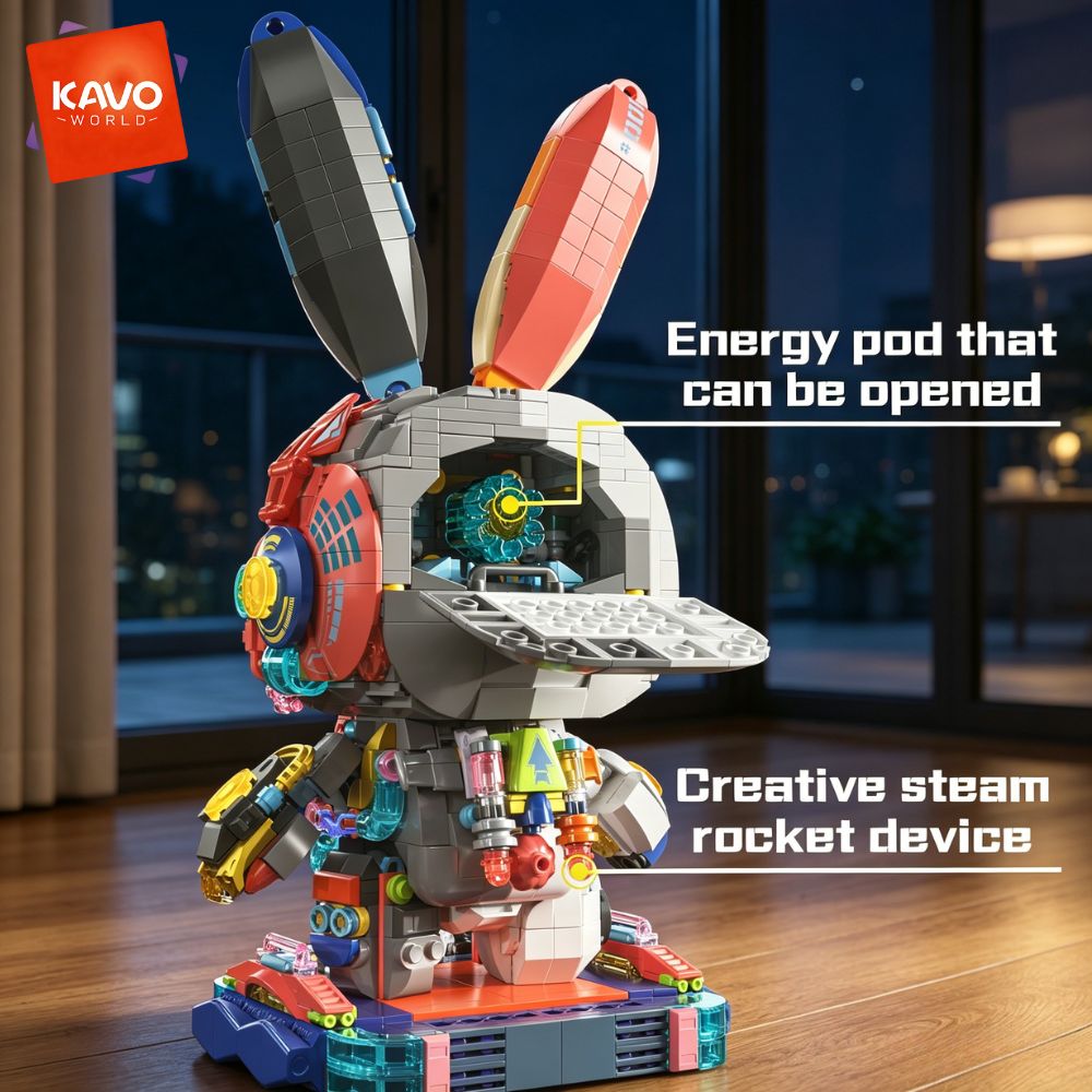KAVOWORLD ชุดตัวต่อหุ่นยนต์กระ - Desk Setup Build บทวิจารณ์และราคา