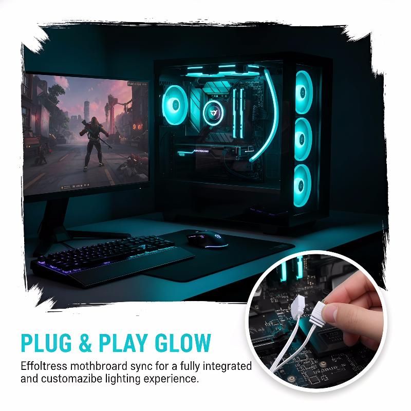 ไฟตกแต่ง ARGB 5V 3PIN สำหรับเค - Desk Setup Led Strip บทวิจารณ์และราคา