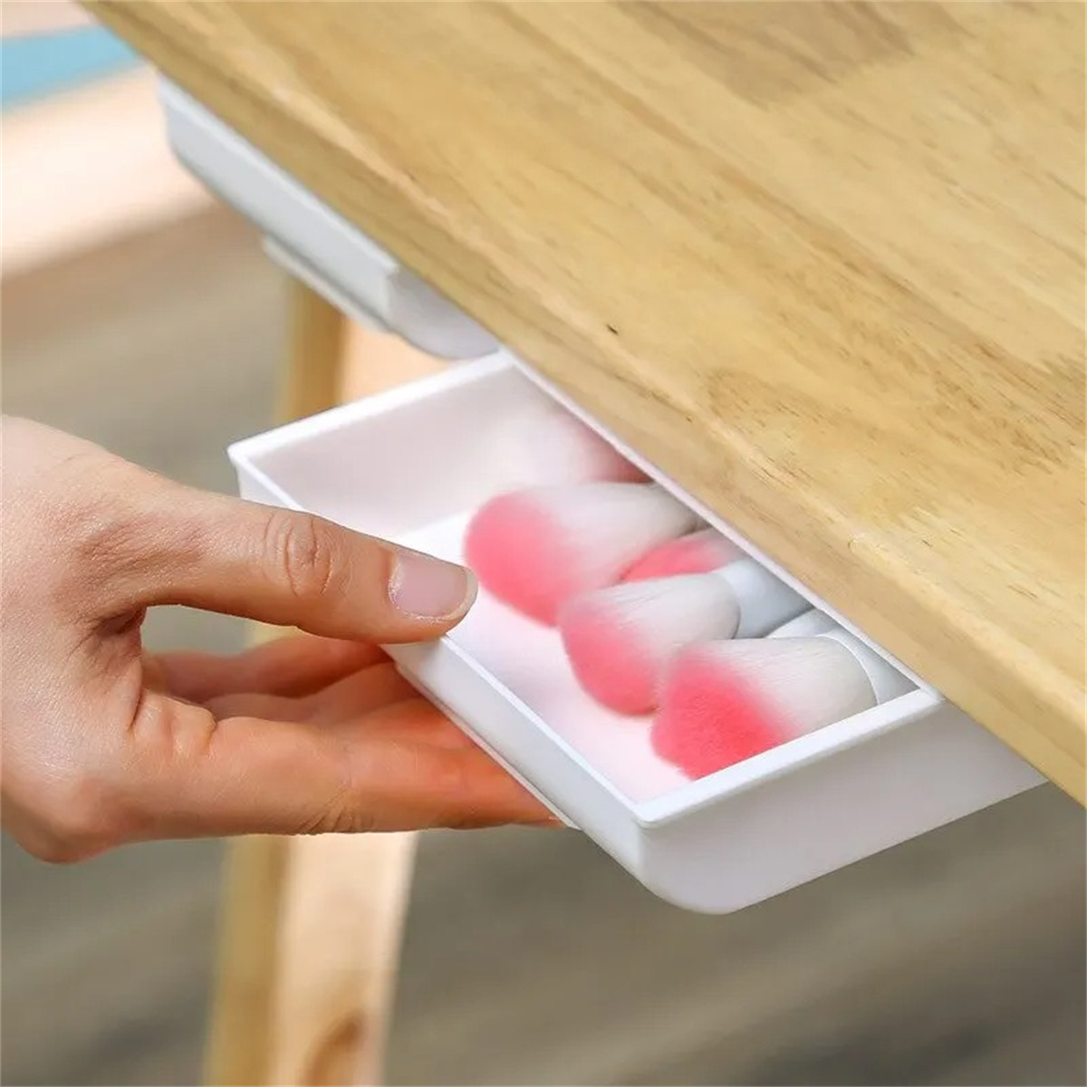 กล่องเก็บของแบบมีกาวในตัว สีขา - Desk Setup White บทวิจารณ์และราคา