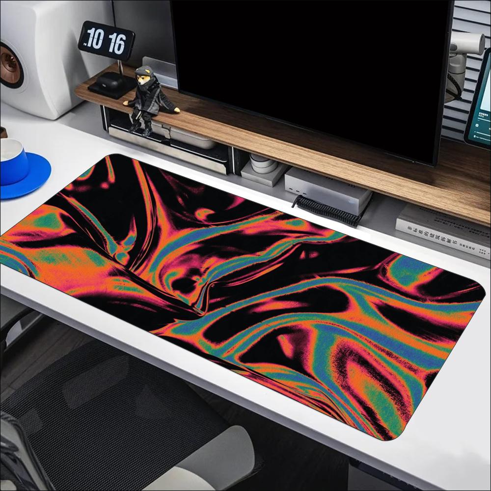 แผ่นรองเมาส์ขนาดใหญ่ลายหมุนสีส - Desk Setup Workspace บทวิจารณ์และราคา