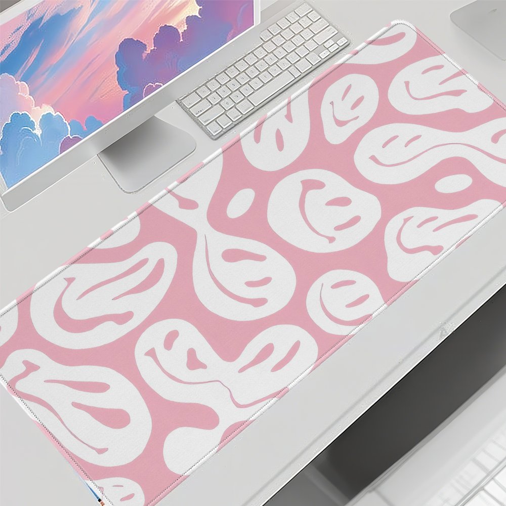 แผ่นรองเมาส์สีชมพูสวยงามขนาดให - Desk Setup Workspace บทวิจารณ์และราคา