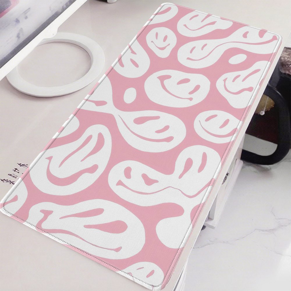 แผ่นรองเมาส์สีชมพูสวยงามขนาดให - Desk Setup Workspace บทวิจารณ์และราคา