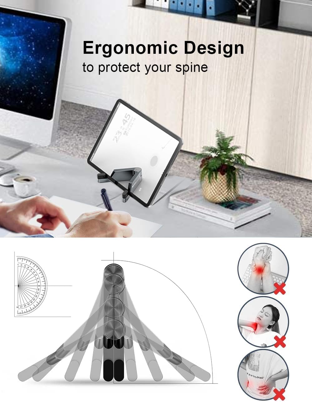 ขาตั้งโทรศัพท์มือถืออะลูมิเนีย - Desk Setup Table บทวิจารณ์และราคา