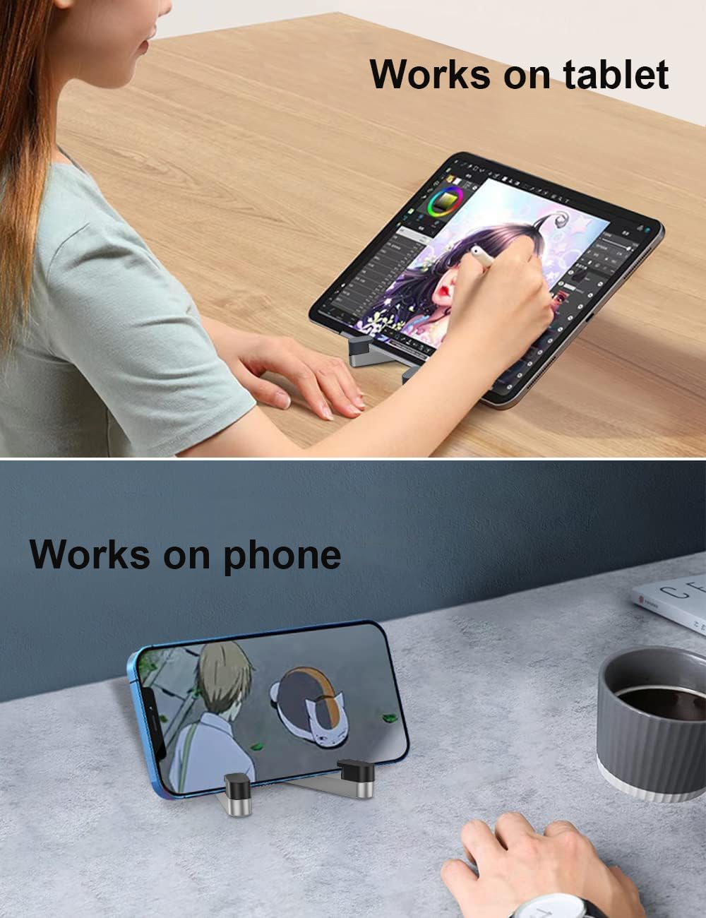 ขาตั้งโทรศัพท์มือถืออะลูมิเนีย - Desk Setup Table บทวิจารณ์และราคา