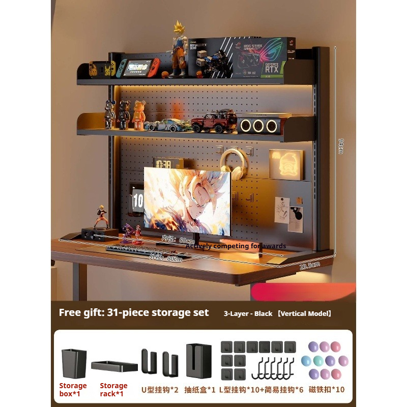 ชั้นวางของแบบหนีบติดโต๊ะพร้อมแ - Desk Setup Study บทวิจารณ์และราคา