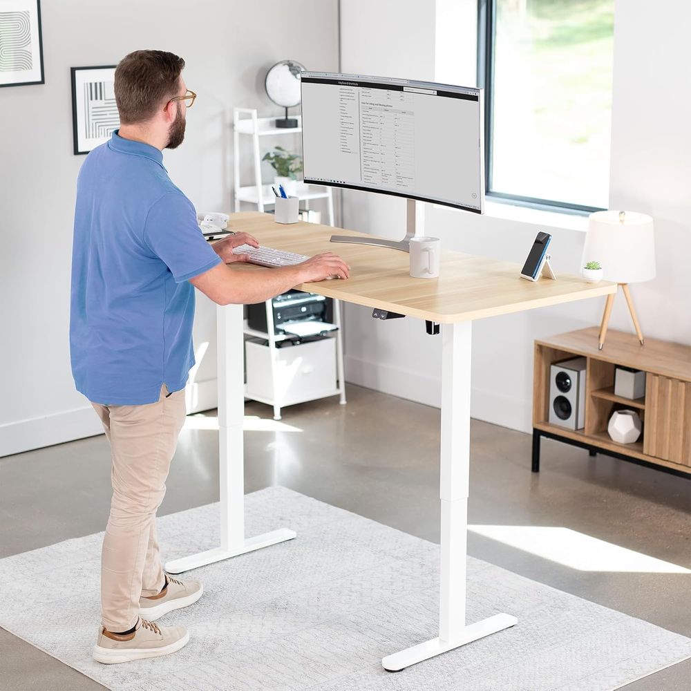 โต๊ะยืนทำงานไฟฟ้าขนาด 71 x 30  - Desk Setup Kit บทวิจารณ์และราคา