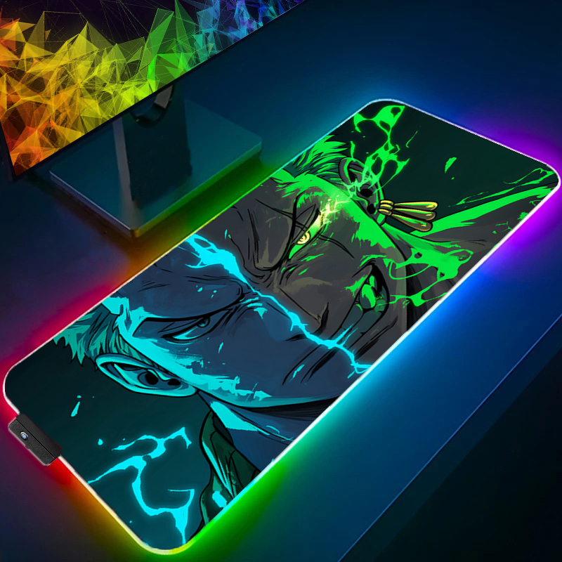 ONE PIECE Zoro Mouse Pad RGB อ - Desk Setup Cozy บทวิจารณ์และราคา