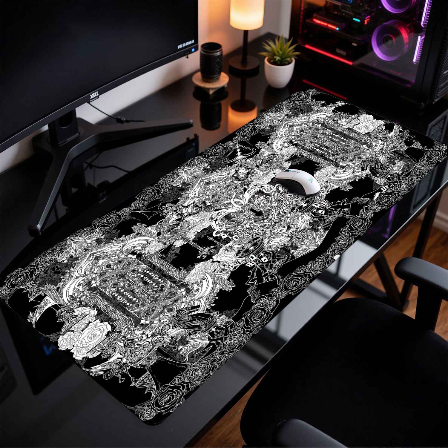 แผ่นรองเมาส์ลายอาคารโกธิค Divi - Desk Setup Cozy บทวิจารณ์และราคา