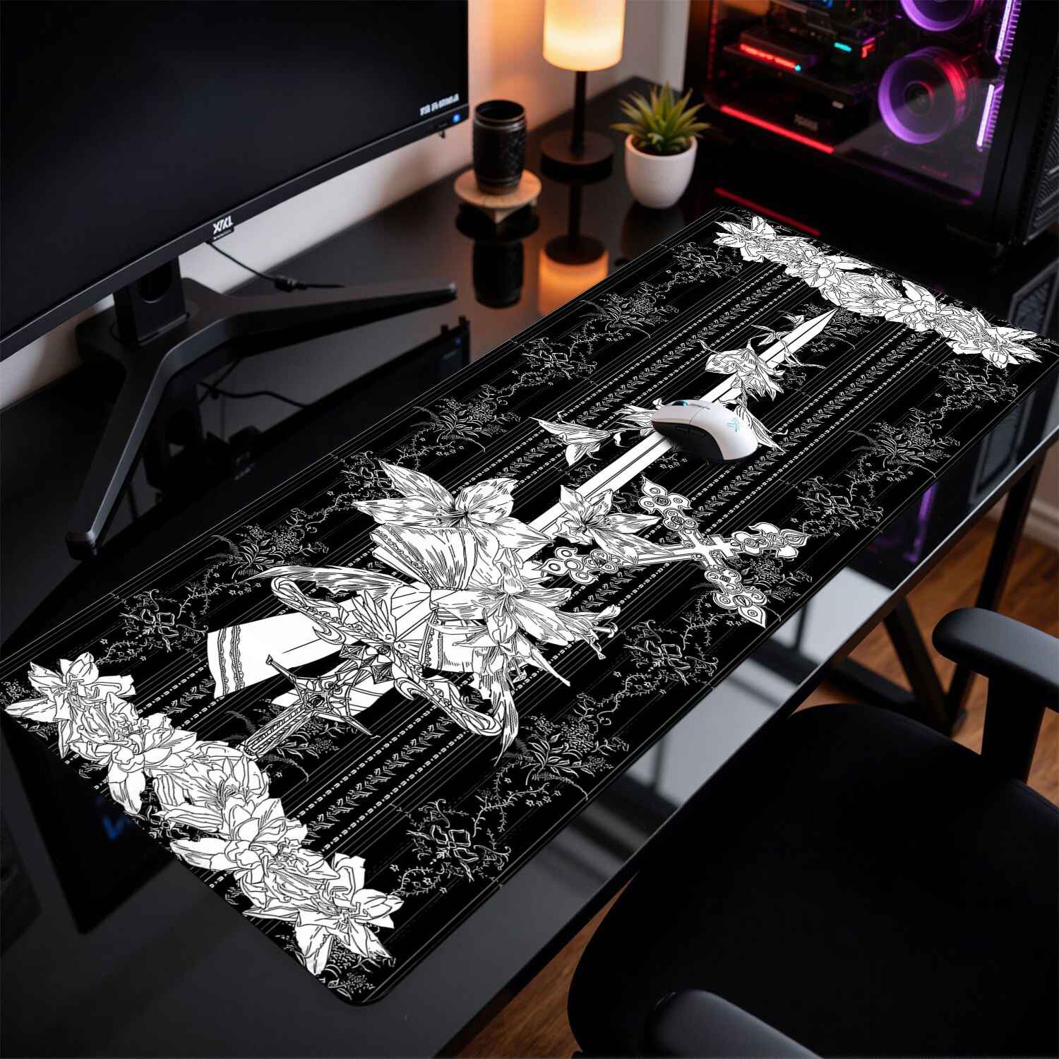 แผ่นรองเมาส์ลายอาคารโกธิค Divi - Desk Setup Cozy บทวิจารณ์และราคา