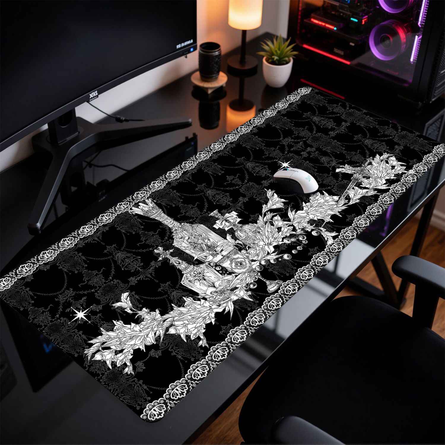 แผ่นรองเมาส์ลายอาคารโกธิค Divi - Desk Setup Cozy บทวิจารณ์และราคา