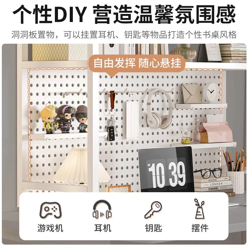 ตารางHoleชั้นวางของชั้นวางของศ - Desk Setup Study บทวิจารณ์และราคา
