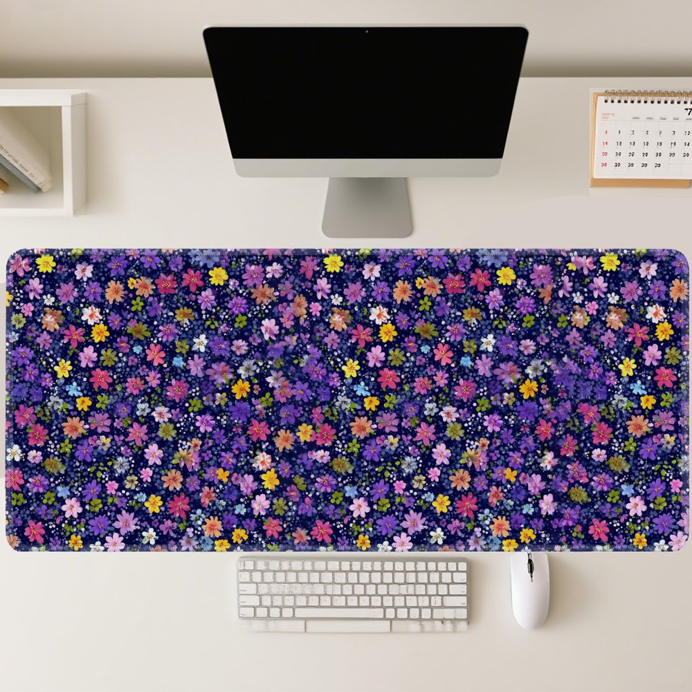 แผ่นรองเมาส์ลายดอกไม้ขนาดใหญ่  - Desk Setup Aesthetic บทวิจารณ์และราคา