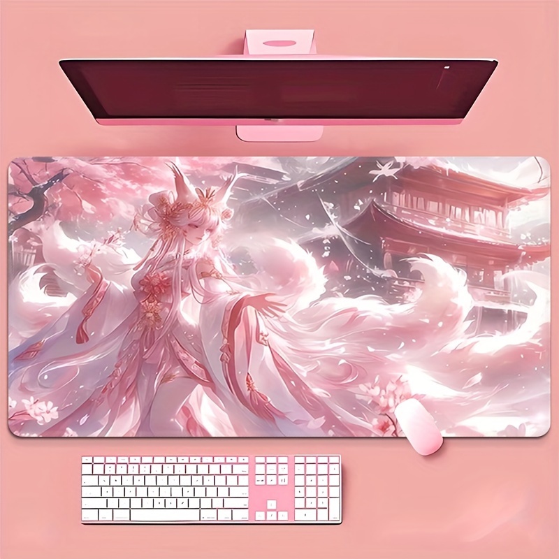 แผ่นรองเมาส์ลายอนิเมะสาวจิ้งจอ - Desk Setup Aesthetic บทวิจารณ์และราคา