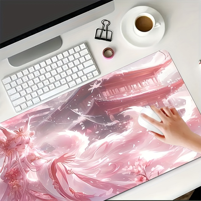 แผ่นรองเมาส์ลายอนิเมะสาวจิ้งจอ - Desk Setup Aesthetic บทวิจารณ์และราคา