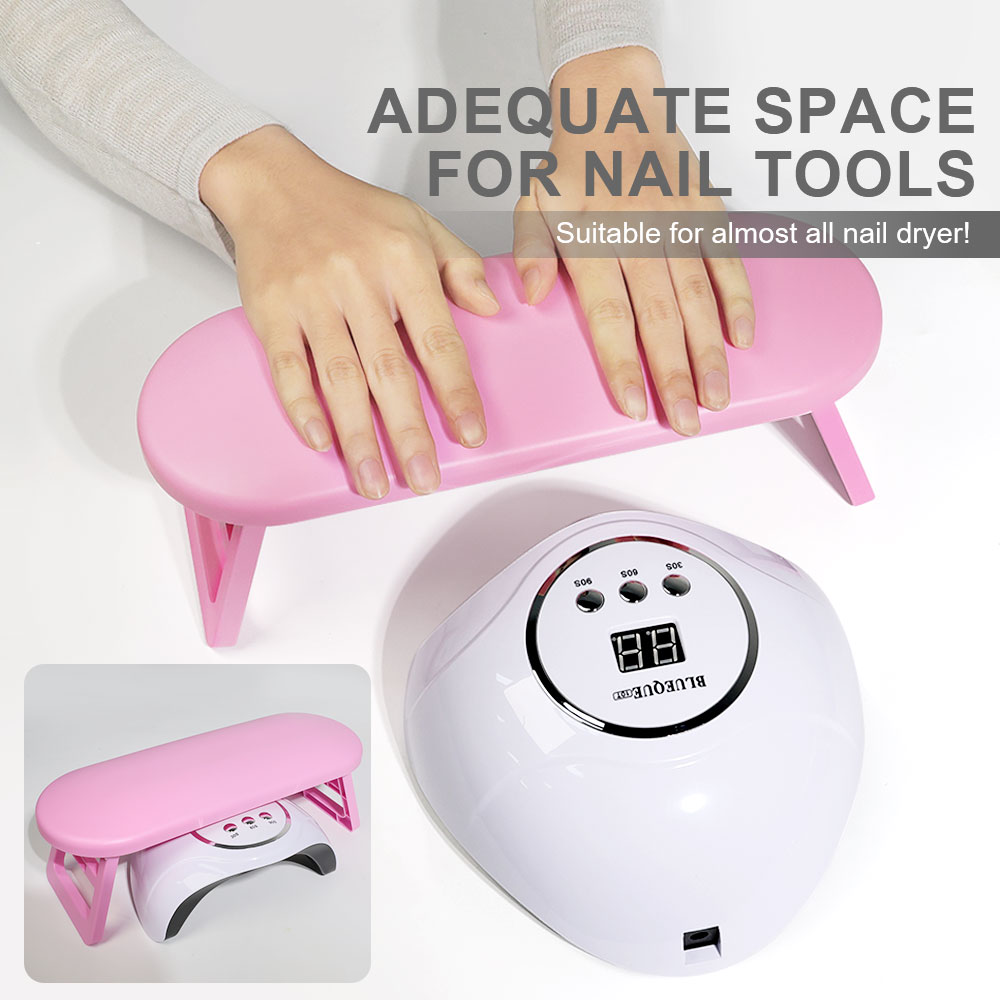 สีชมพู/สีขาวแบบพกพาออกแบบเล็บห - Desk Setup White บทวิจารณ์และราคา