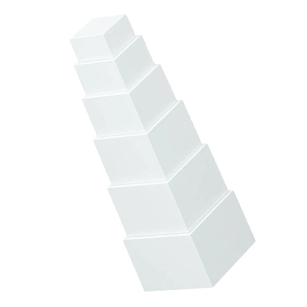 ชั้นวางของพลาสติกสีขาว 6 ชิ้น  - Desk Setup White บทวิจารณ์และราคา